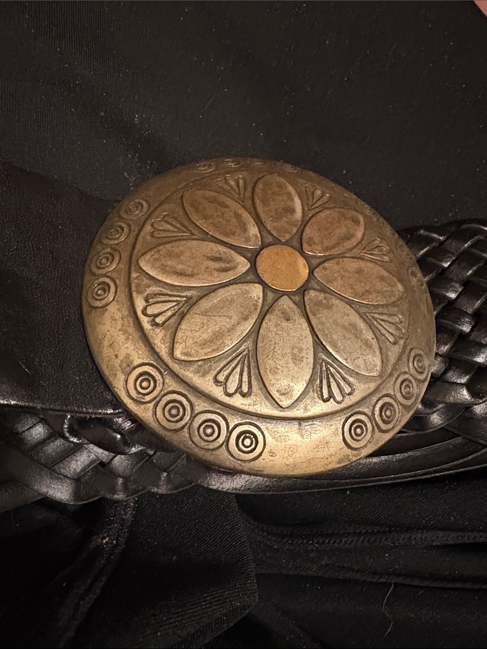 Leather ‘wide’  boho Belt